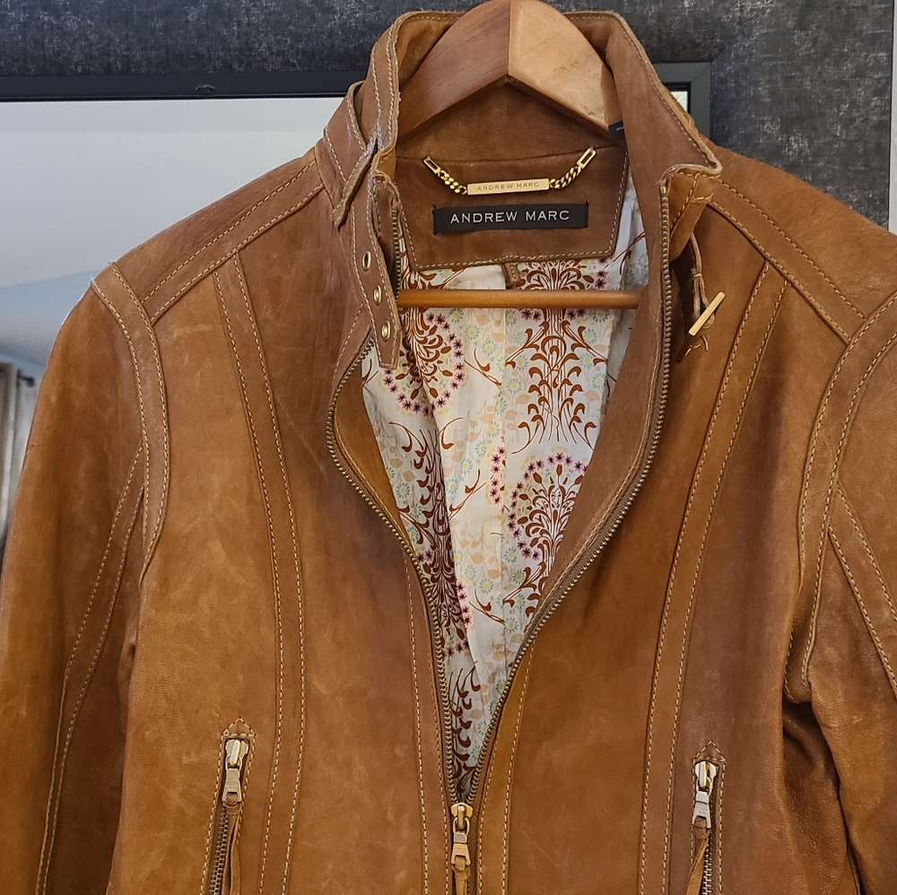 Andrew Marc Leather Jacket - Picture 5 of 14
